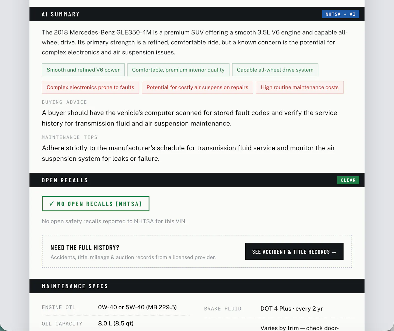 CheckMyVIN screenshot 4