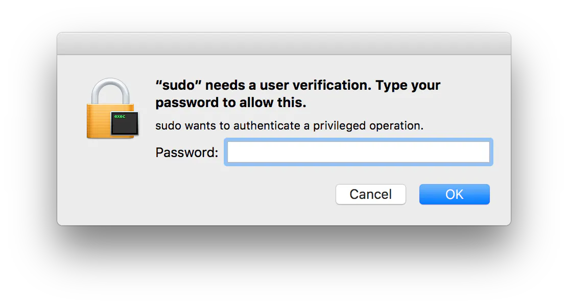 sudo with Touch ID support