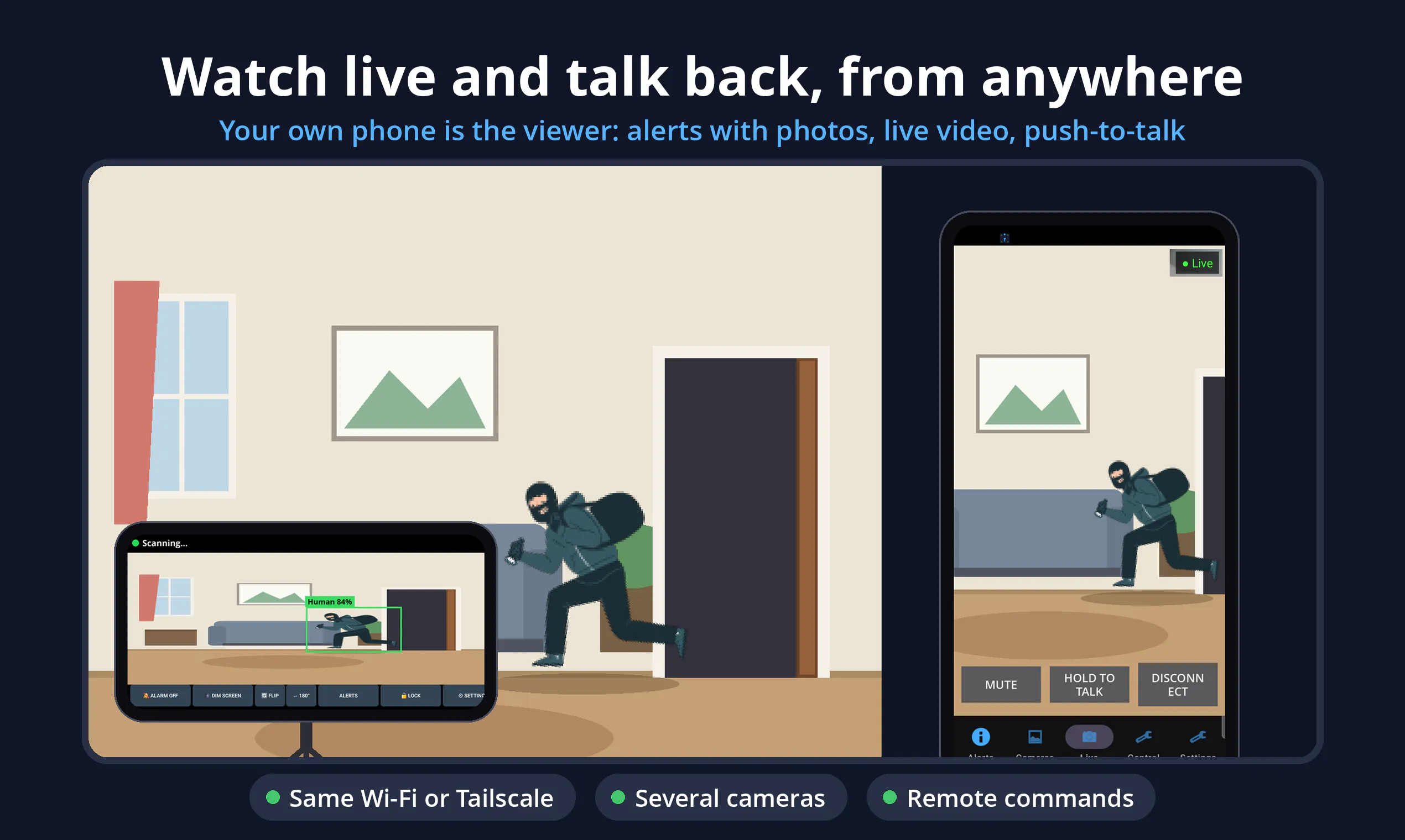 Human Detector Security Camera Android  gallery image