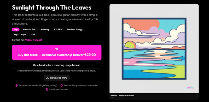 Sonify Music - Full Buyout Audio Tracks screenshot 4
