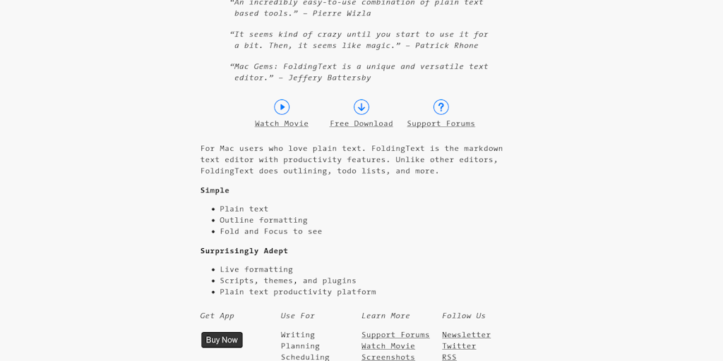 Foldingtext