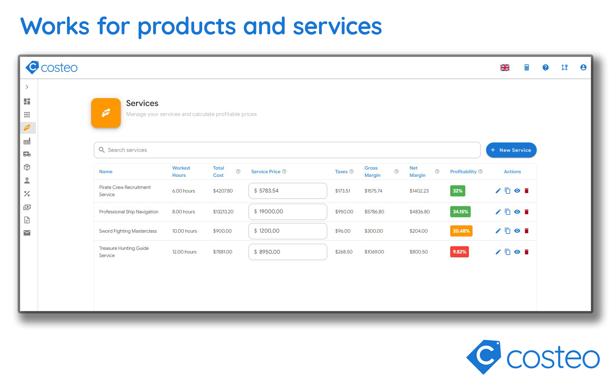 Costeo - Screenshot 4 showing product features and functionality