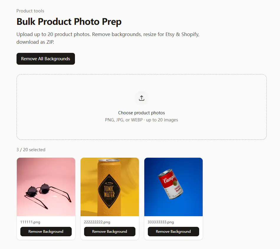 Bulk Photo Prep