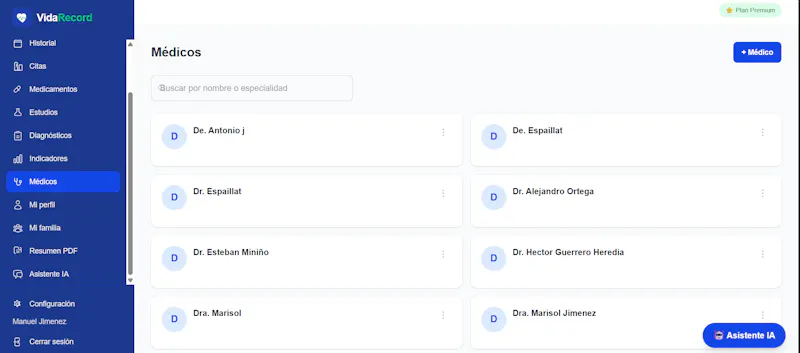 VidaRecord — Tu historial médico screenshot 8