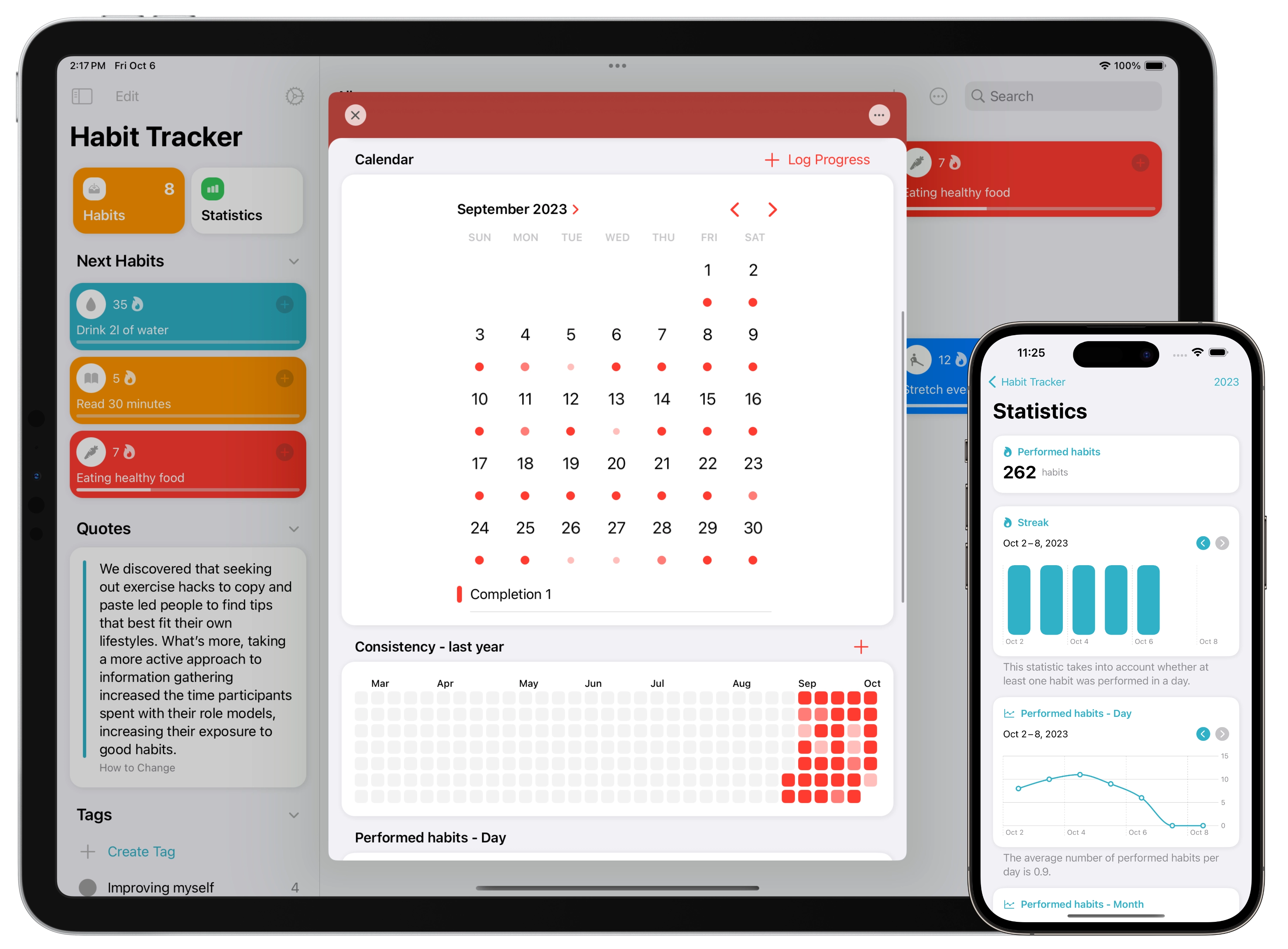 Abitudine Tracker: routine quotidiana media 5
