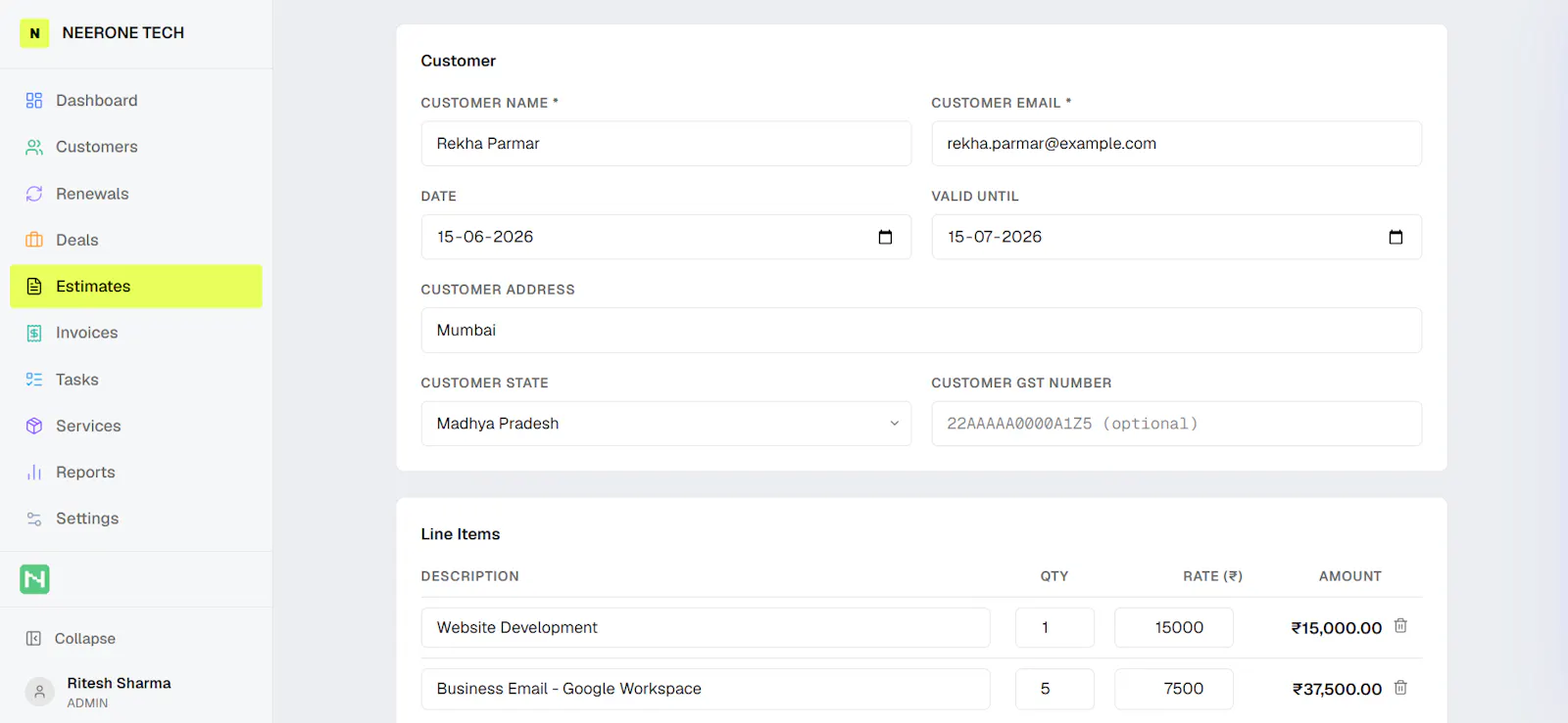 NeerSoft CRM screenshot 4