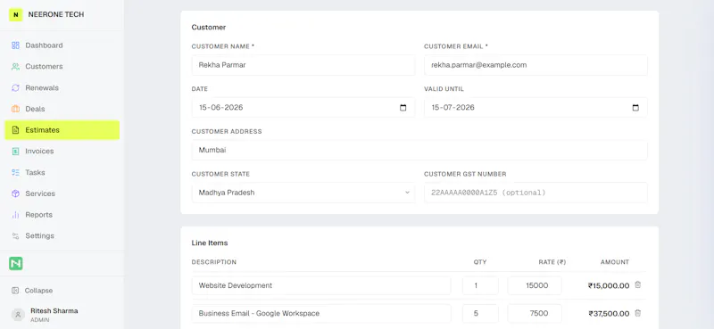 NeerSoft CRM screenshot 4