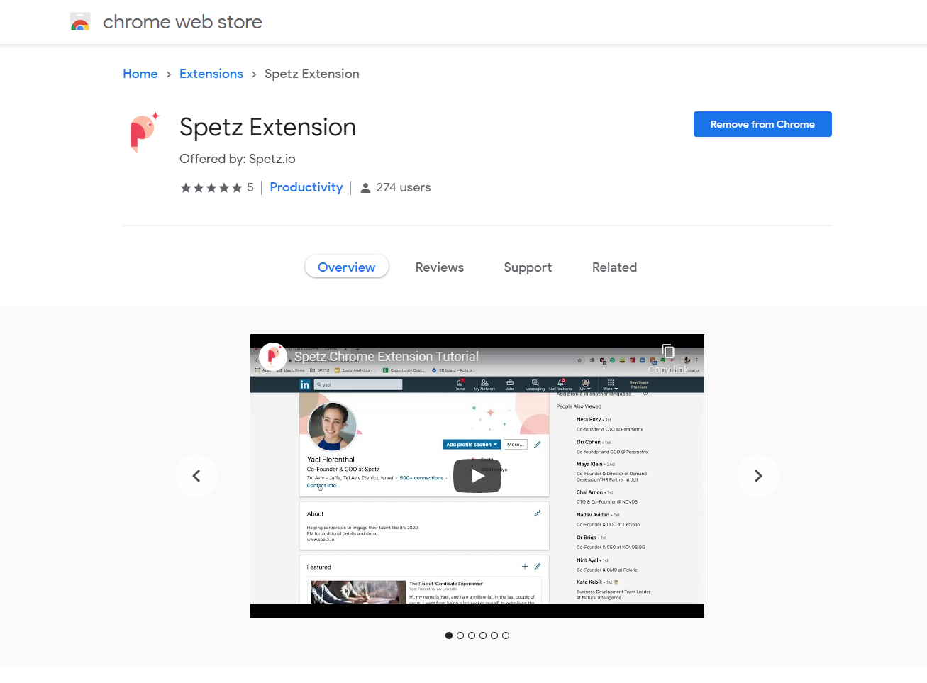 Spetz Chrome Extension gallery image