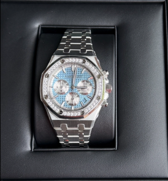 AP Royal Oak Ice Blue Diamond 38mm gallery image