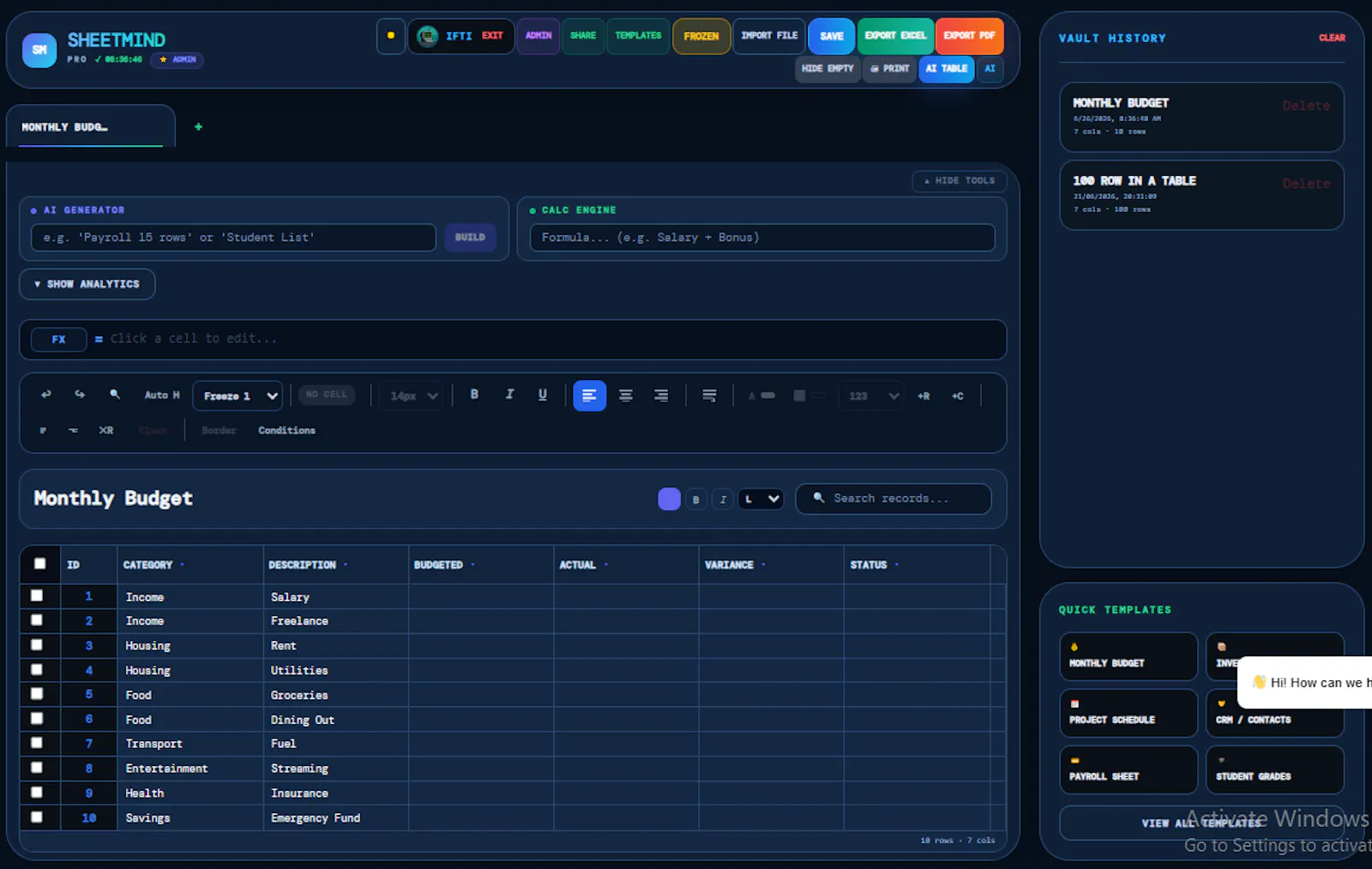 SheetMind screenshot 4