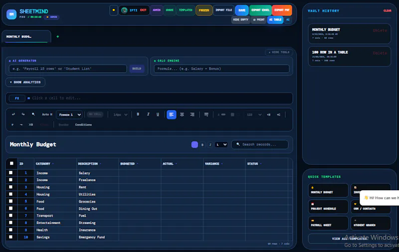 SheetMind screenshot 4