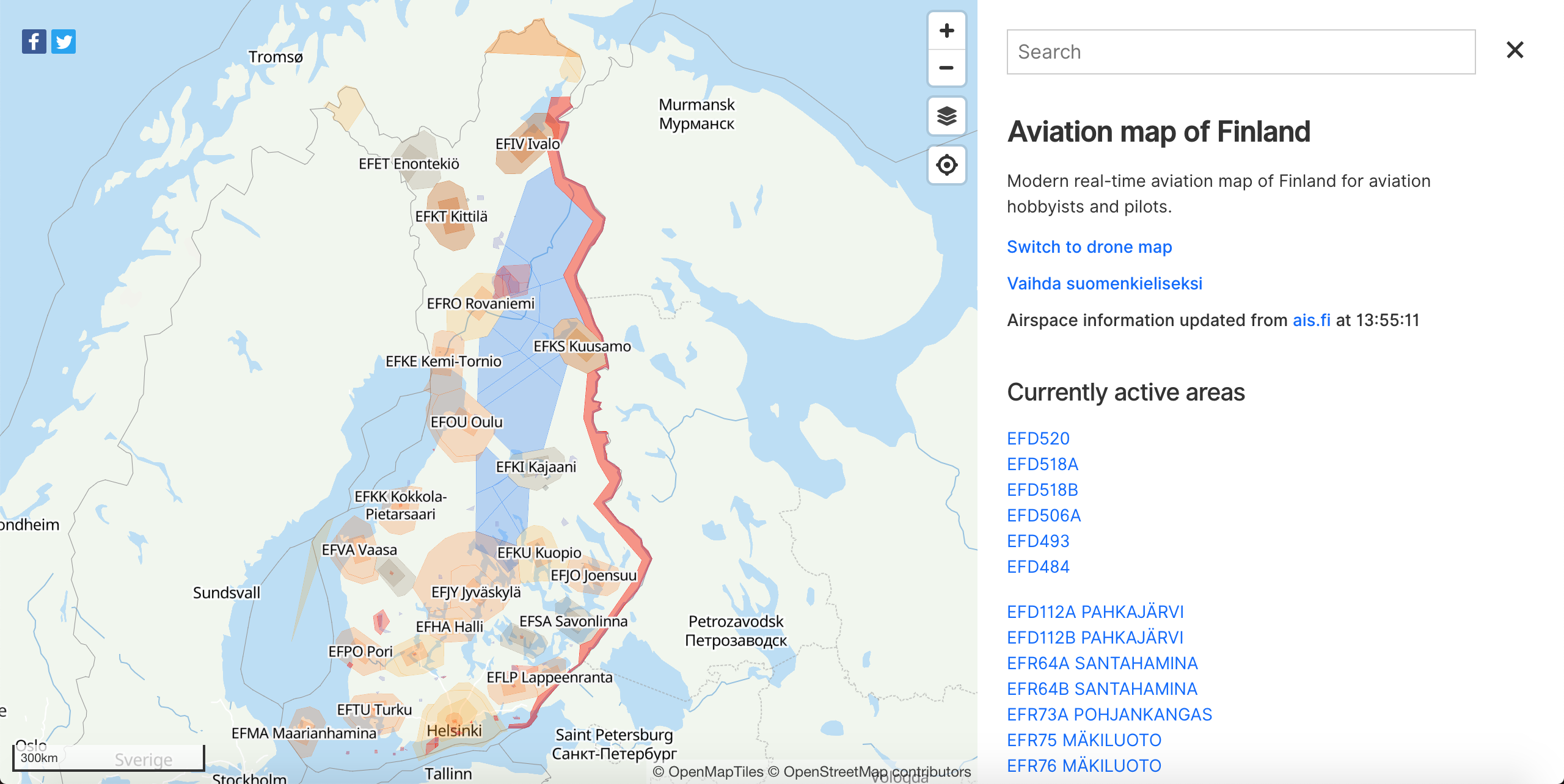 Aviation Map of Finland gallery image