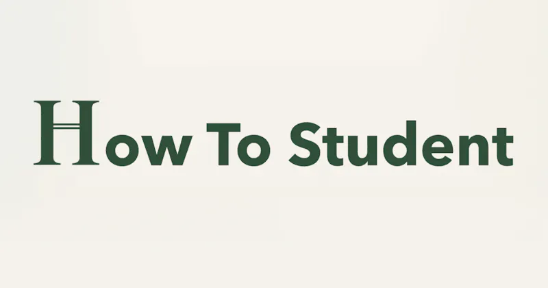 How To Student screenshot 2