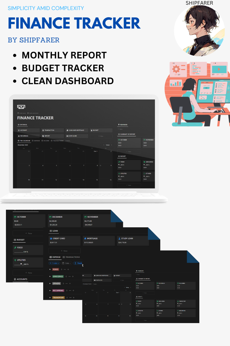 MINIMALIST FINANCE TRACKER media 2
