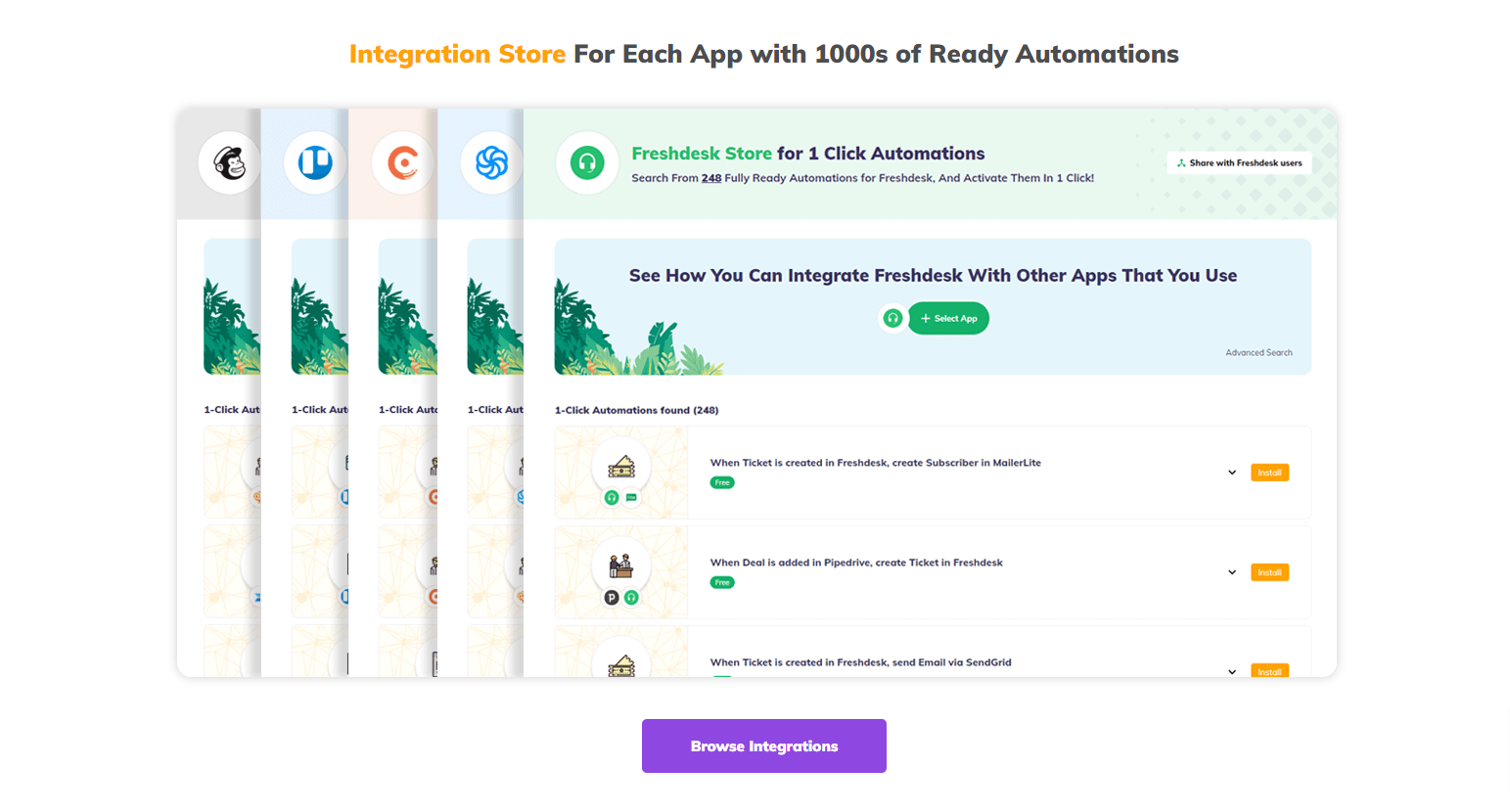 Integrately -1 Click integration gallery image
