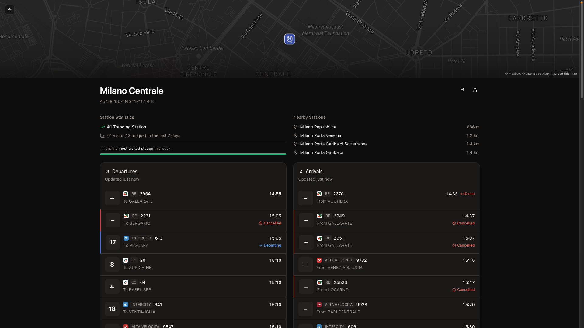 Rail Radar - Screenshot 2 showing product features and functionality
