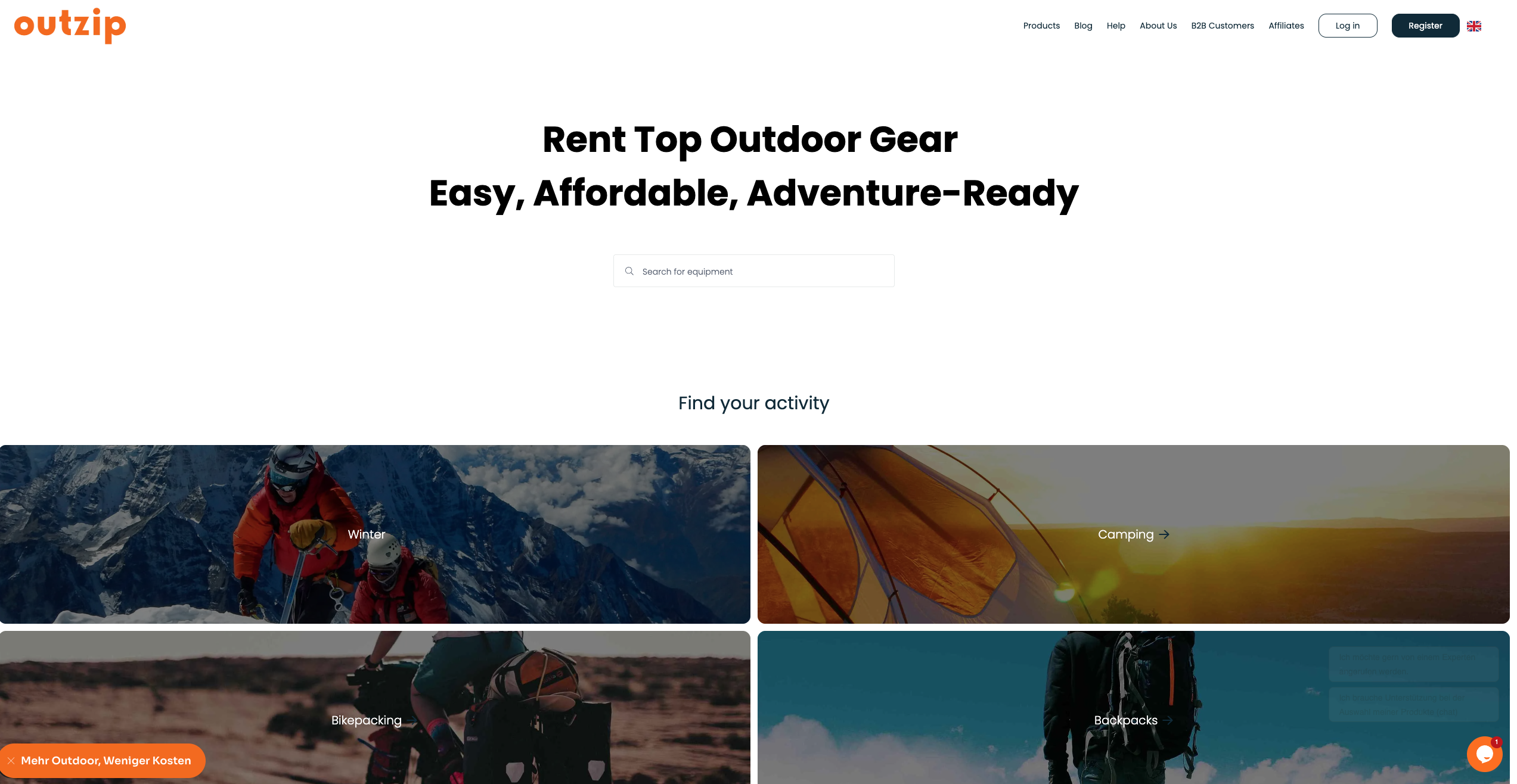 Outzip - Main product screenshot demonstrating key features and user interface