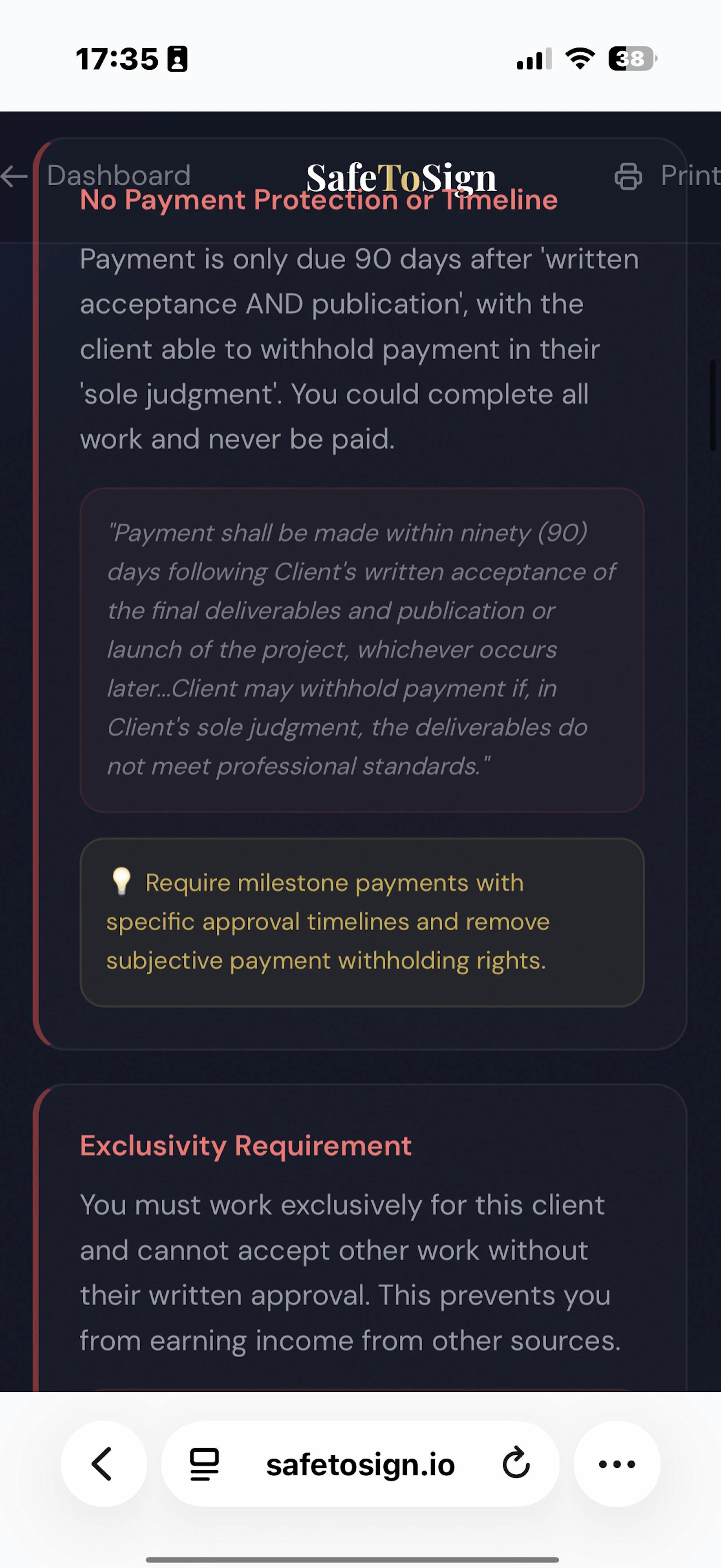 SafeToSign screenshot 13