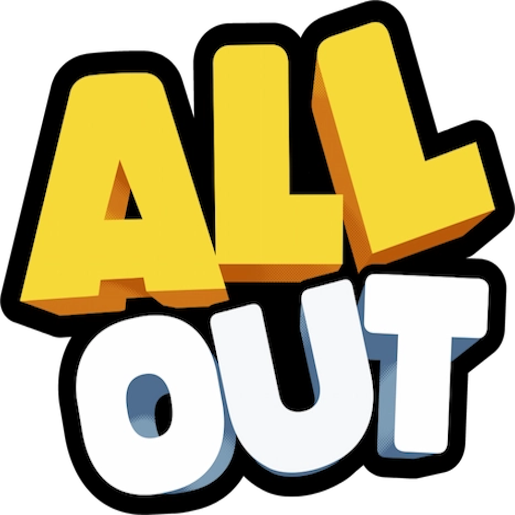 All Out - Product Hunt launch logo and brand identity