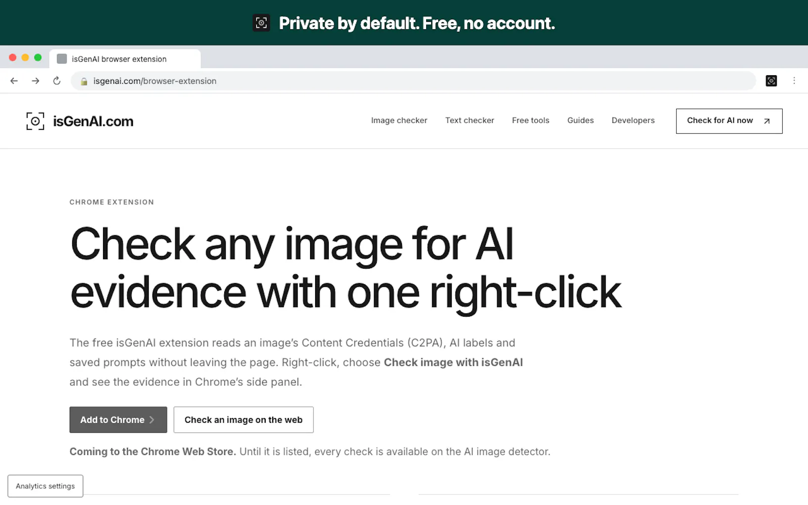 isGenAI for Chrome screenshot 5