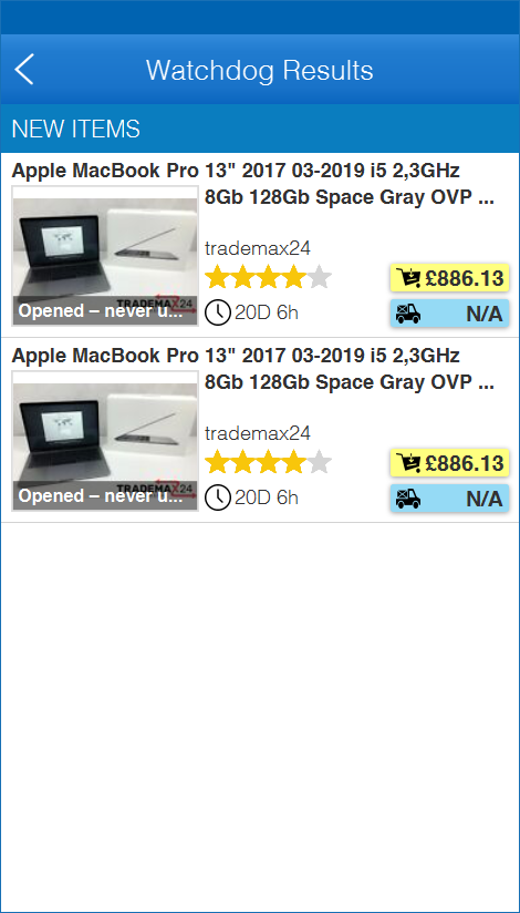 Watchdog for eBay gallery image