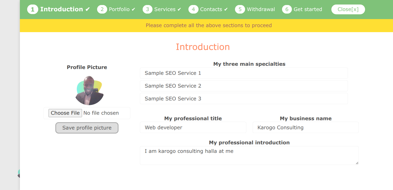 New Crypto Freelance Marketplace - Screenshot 5 showing product features and functionality