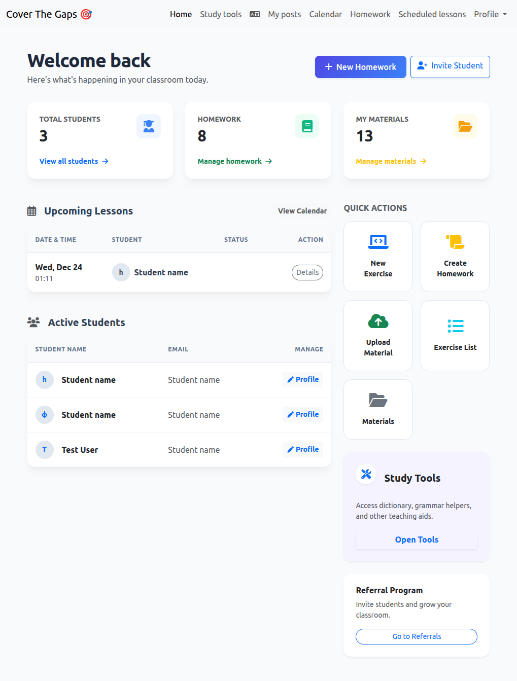 Cover The Gaps - Screenshot 4 showing product features and functionality