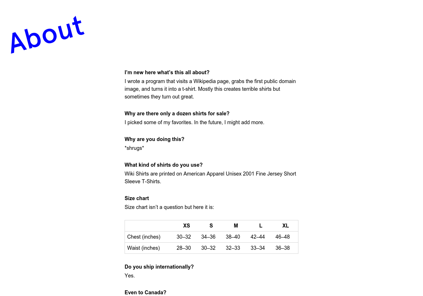 Wiki Shirts gallery image