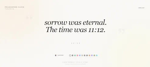 Philosopher Clock gallery image