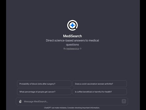 MediSearch OpenAI GPT & Apps gallery image