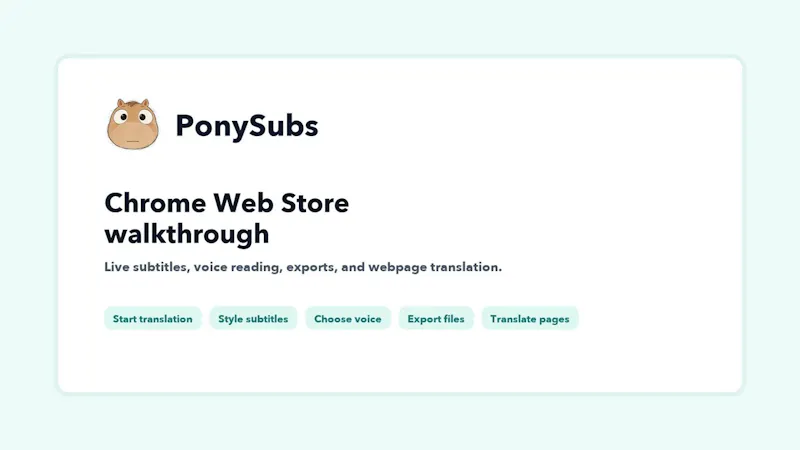 PonySubs screenshot 1 (video preview)