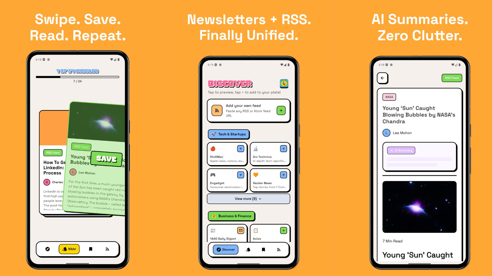 Nibbl – Newsletter & RSS Reader gallery image