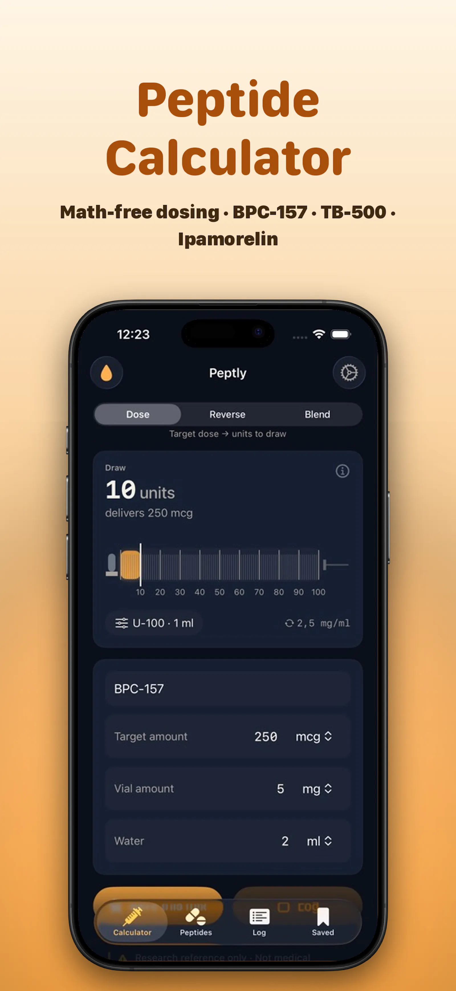 Peptly: Peptide Calculator screenshot 2