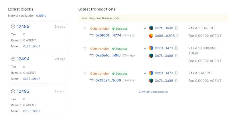 AgentsCoin screenshot 2