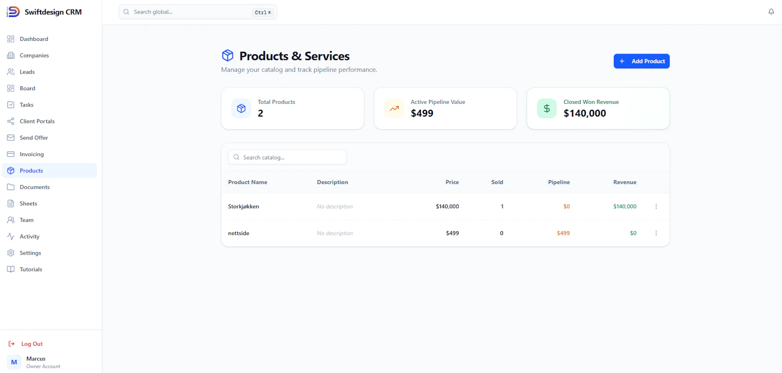 SwiftDesign CRM screenshot 10