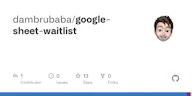 Google sheet Waitlist
