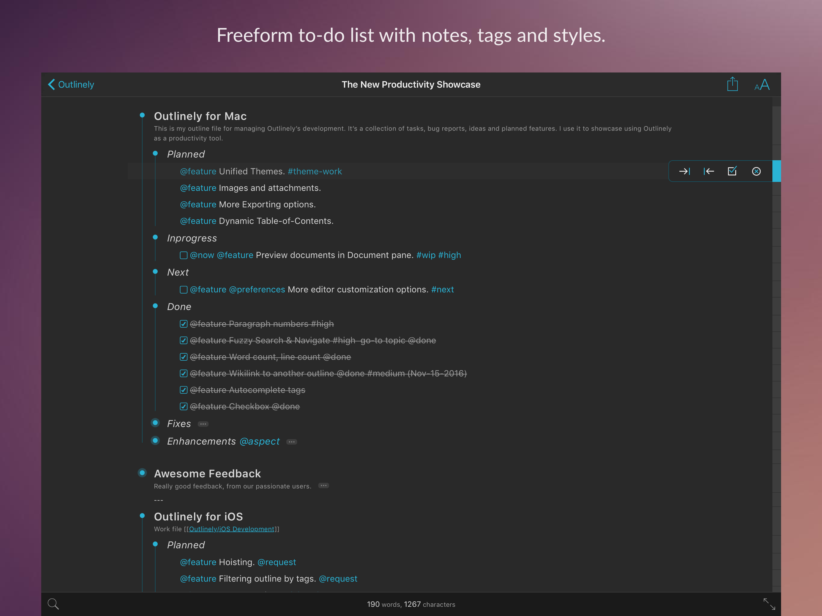 Outlinely for iPhone & iPad Image