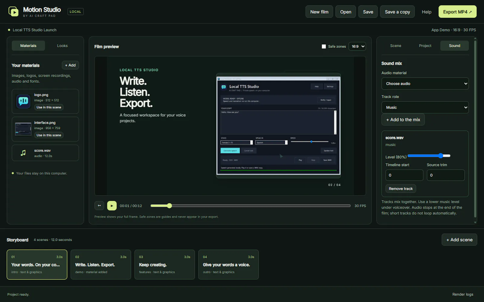 AI Craft Motion Studio screenshot 5