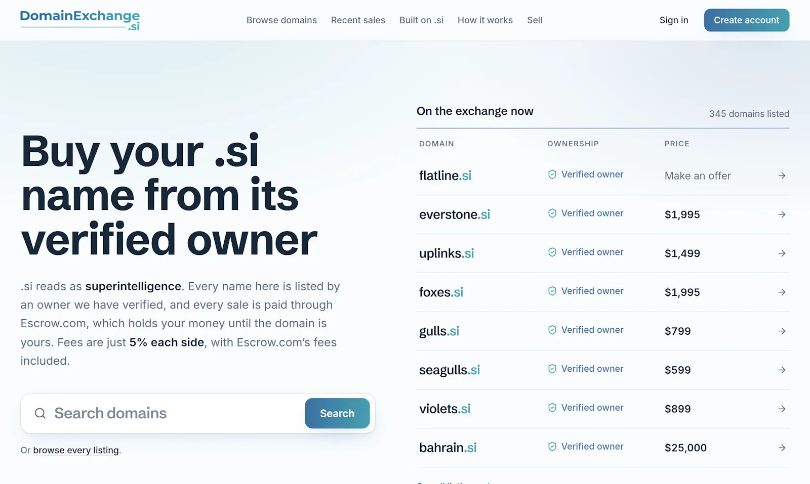 DomainExchange screenshot 1