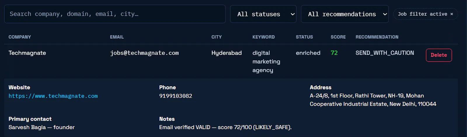 Enrichly AI-Powered B2B Lead Enrichment screenshot 4