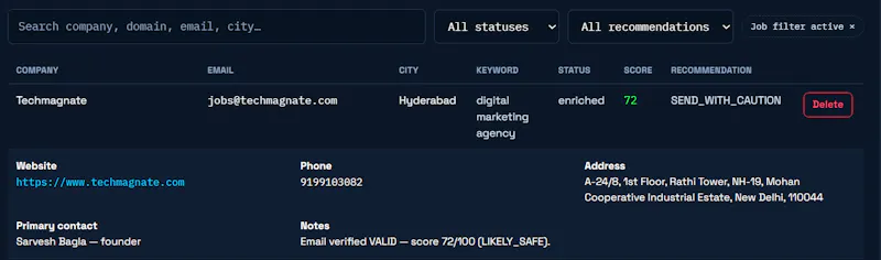 Enrichly AI-Powered B2B Lead Enrichment screenshot 4