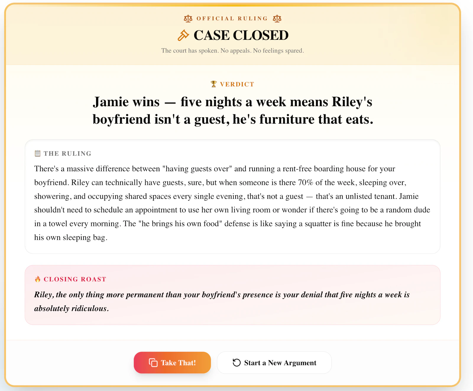 TellThemImRight screenshot 2