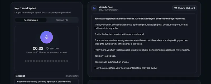 SpokenPost screenshot 3
