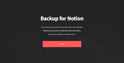 Backup for Notion gallery image
