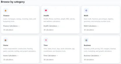 TinyCalculators.com gallery image