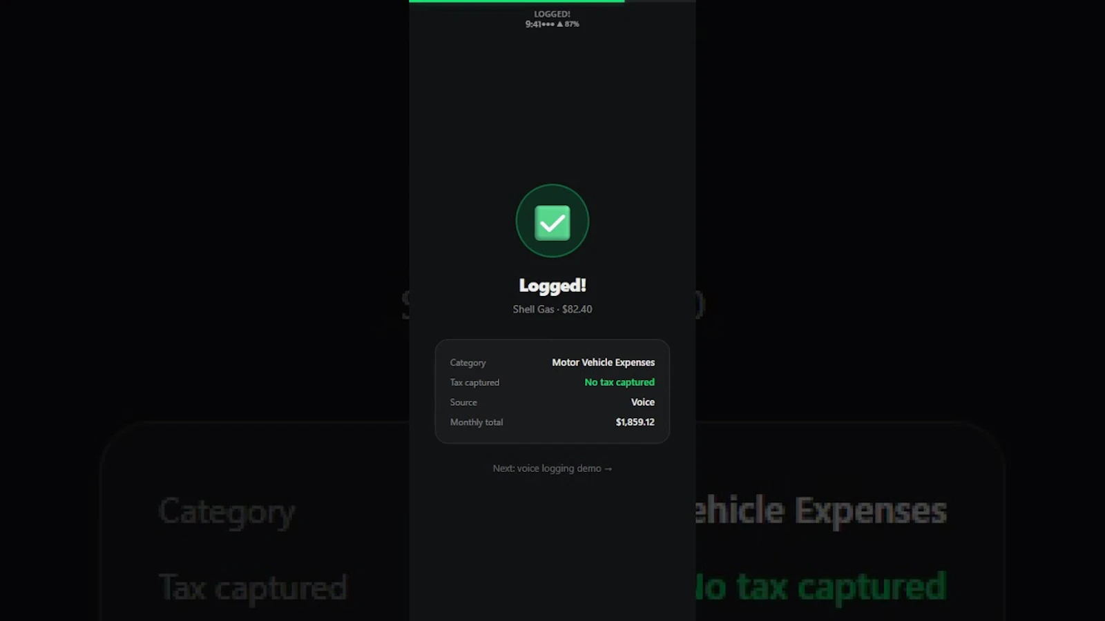 BookkeepAI screenshot 1 (video preview)