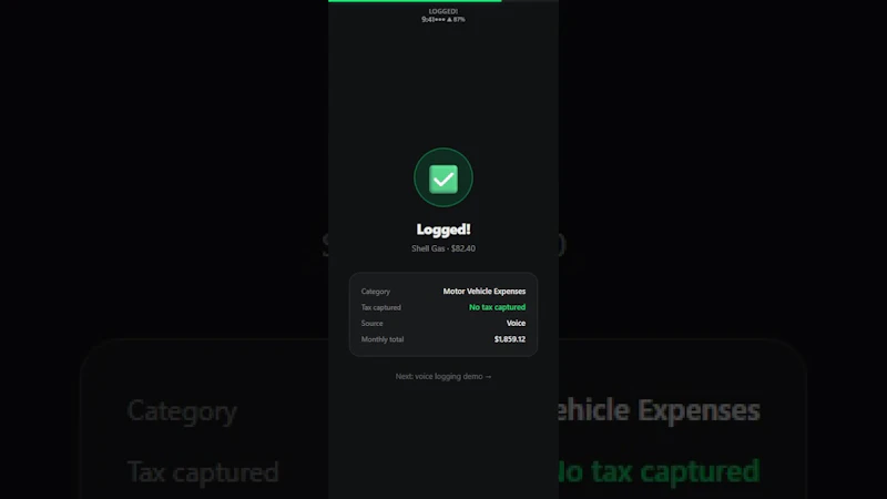 BookkeepAI screenshot 1 (video preview)