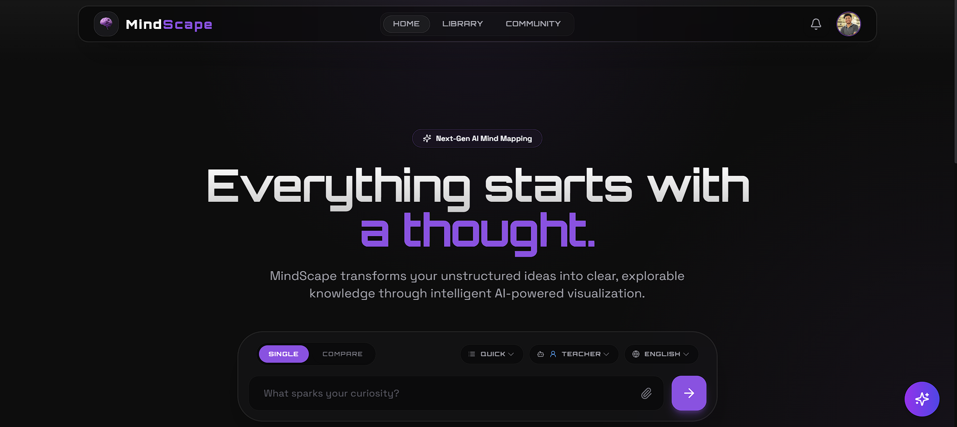 MindScape - Main product screenshot demonstrating key features and user interface