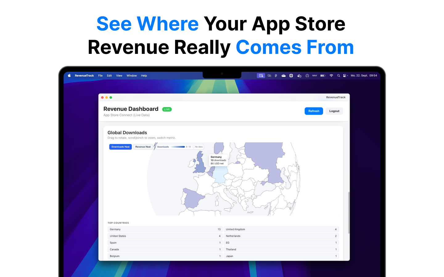 Revenuetrack - MAC 앱 개발자를위한 깨끗하고 빠른 수익 분석 미디어 3