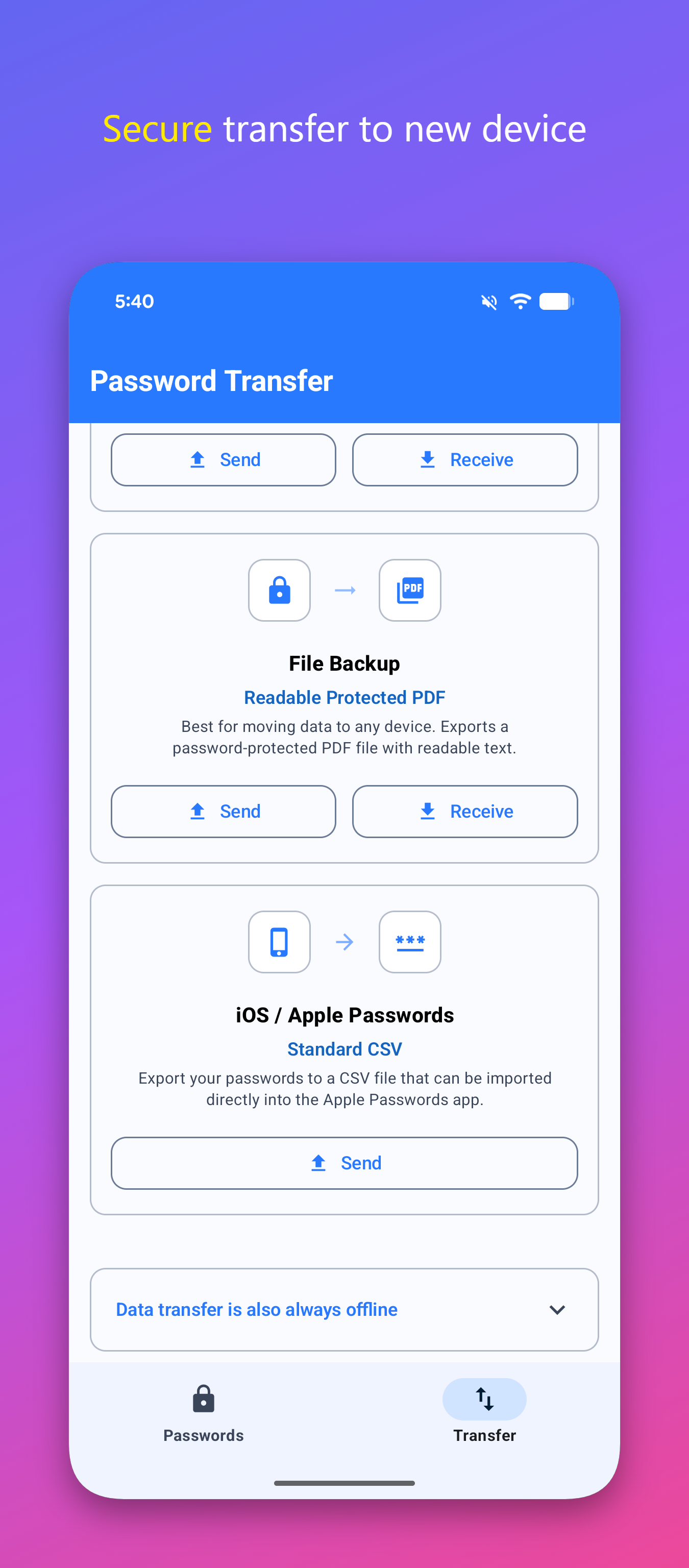 Android App: Offline Password Manager gallery image